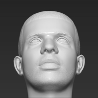 Drake bust 3D printing ready stl obj - Thumbnail 11