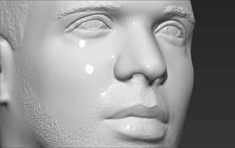 Drake bust 3D printing ready stl obj 3D Print 231733