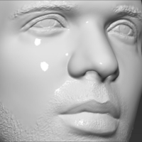 Drake bust 3D printing ready stl obj - Thumbnail 12