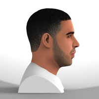 Drake bust ready for full color 3D printing - Thumbnail 6