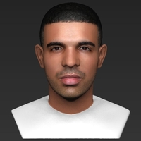 Drake bust ready for full color 3D printing - Thumbnail 10