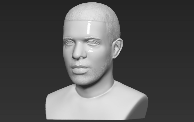 Drake bust ready for full color 3D printing 3D Print 231749