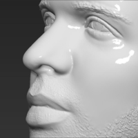 Drake bust ready for full color 3D printing - Thumbnail 21