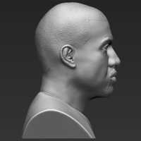 Kanye West bust 3D printing ready stl obj - Thumbnail 5