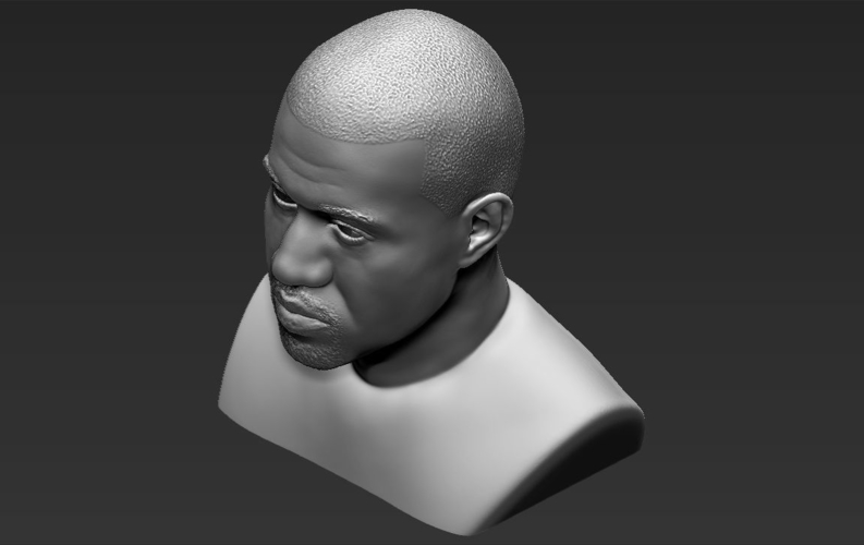 Kanye West bust 3D printing ready stl obj 3D Print 231769