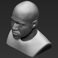 Kanye West bust 3D printing ready stl obj - Thumbnail 10