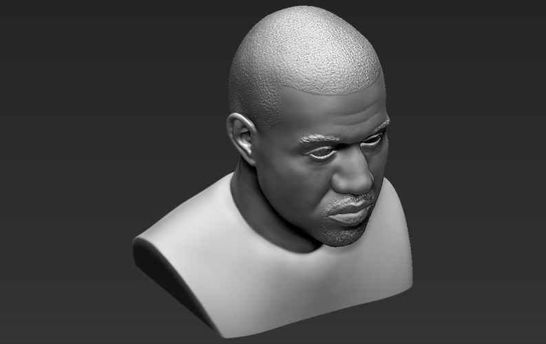 Kanye West bust 3D printing ready stl obj 3D Print 231771