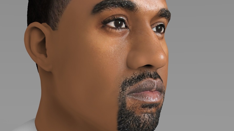 Kanye West bust ready for full color 3D printing 3D Print 231782