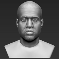 Kanye West bust ready for full color 3D printing - Thumbnail 12
