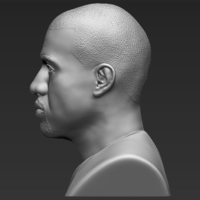 Kanye West bust ready for full color 3D printing - Thumbnail 15