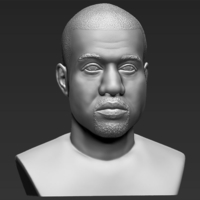 Kanye West bust ready for full color 3D printing - Thumbnail 17