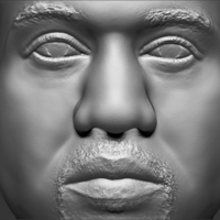 Kanye West bust ready for full color 3D printing - Thumbnail 19