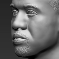 Kanye West bust ready for full color 3D printing - Thumbnail 20