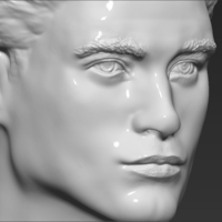 Edward Cullen Twilight Robert Pattinson bust 3D printing ready - Thumbnail 10