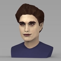 Edward Cullen Twilight Pattinson bust full color 3D printing - Thumbnail 2