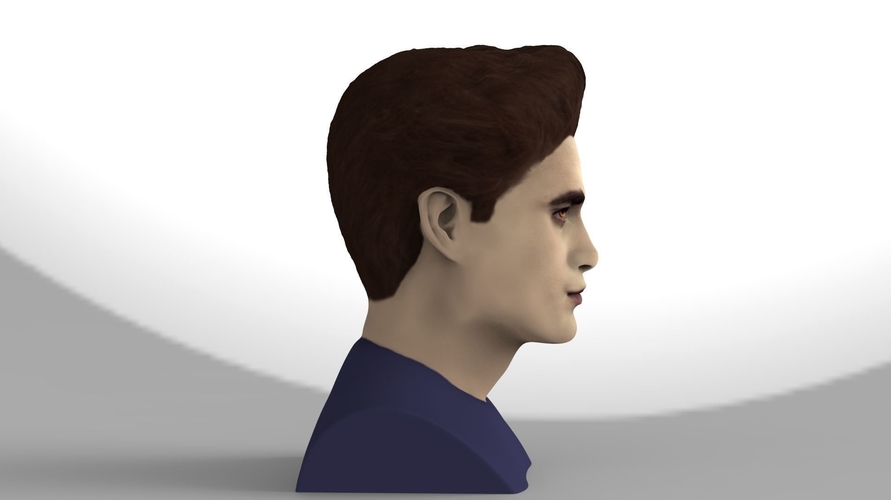 Edward Cullen Twilight Pattinson bust full color 3D printing 3D Print 231816