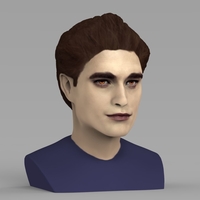 Edward Cullen Twilight Pattinson bust full color 3D printing - Thumbnail 5