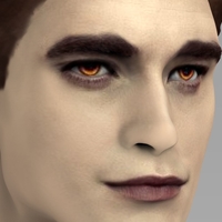 Edward Cullen Twilight Pattinson bust full color 3D printing - Thumbnail 7