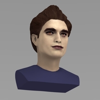 Edward Cullen Twilight Pattinson bust full color 3D printing - Thumbnail 8