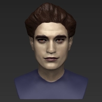 Edward Cullen Twilight Pattinson bust full color 3D printing - Thumbnail 9