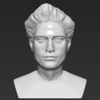 Edward Cullen Twilight Pattinson bust full color 3D printing - Thumbnail 13