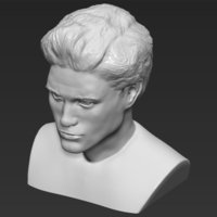 Edward Cullen Twilight Pattinson bust full color 3D printing - Thumbnail 17