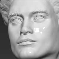 Edward Cullen Twilight Pattinson bust full color 3D printing - Thumbnail 21