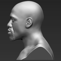 Floyd Mayweather bust 3D printing ready stl obj - Thumbnail 4