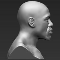 Floyd Mayweather bust 3D printing ready stl obj - Thumbnail 5