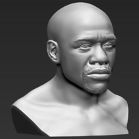 Floyd Mayweather bust 3D printing ready stl obj - Thumbnail 8