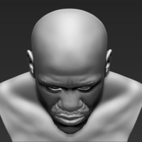 Floyd Mayweather bust 3D printing ready stl obj - Thumbnail 9