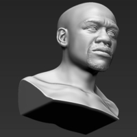 Floyd Mayweather bust 3D printing ready stl obj - Thumbnail 11