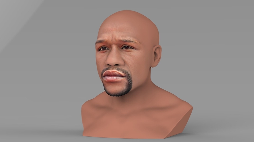 Floyd Mayweather bust ready for full color 3D printing 3D Print 231853