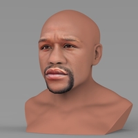 Floyd Mayweather bust ready for full color 3D printing - Thumbnail 2