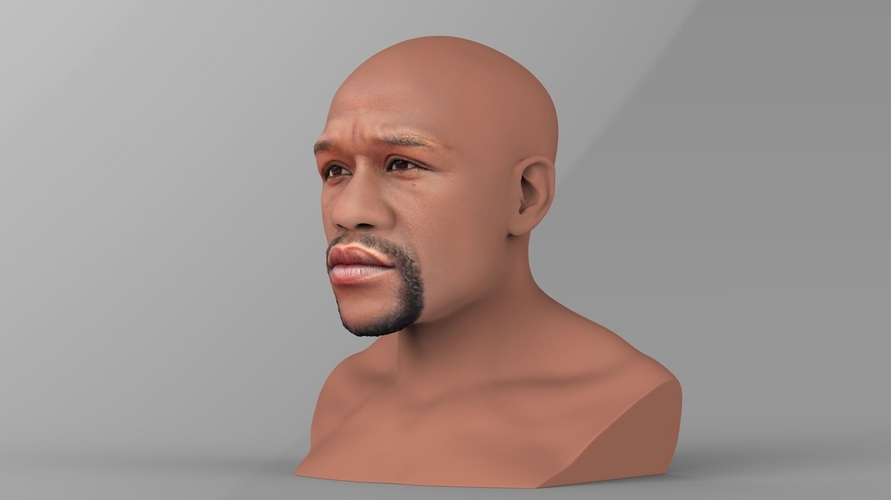 Floyd Mayweather bust ready for full color 3D printing 3D Print 231854