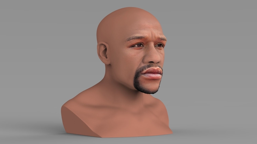 Floyd Mayweather bust ready for full color 3D printing 3D Print 231856