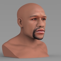Floyd Mayweather bust ready for full color 3D printing - Thumbnail 5