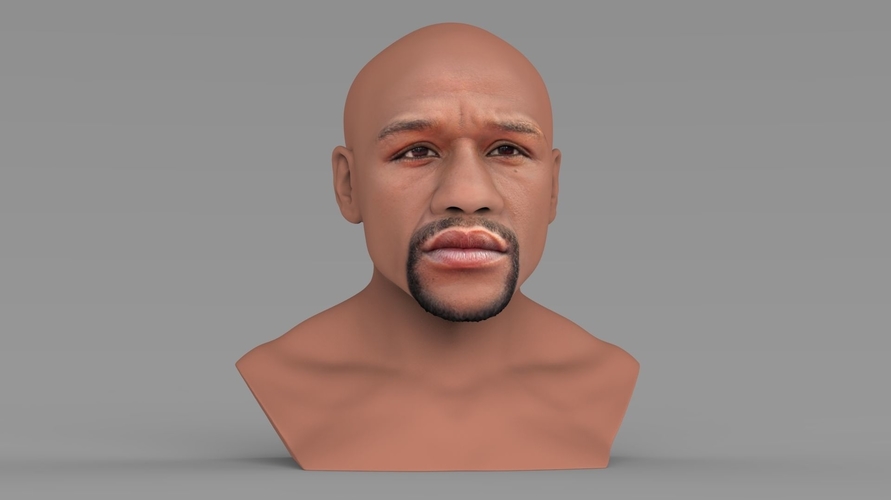 Floyd Mayweather bust ready for full color 3D printing 3D Print 231858