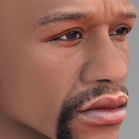 Floyd Mayweather bust ready for full color 3D printing - Thumbnail 9