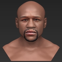 Floyd Mayweather bust ready for full color 3D printing - Thumbnail 10