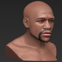 Floyd Mayweather bust ready for full color 3D printing - Thumbnail 11
