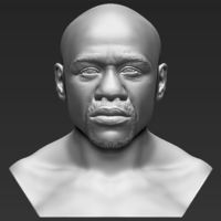 Floyd Mayweather bust ready for full color 3D printing - Thumbnail 14