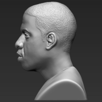 Jay-Z bust 3D printing ready stl obj - Thumbnail 4