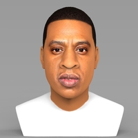 Small Jay-Z bust ready for full color 3D printing 3D Printing 231892