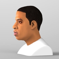 Jay-Z bust ready for full color 3D printing - Thumbnail 4
