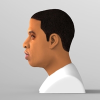Jay-Z bust ready for full color 3D printing - Thumbnail 5