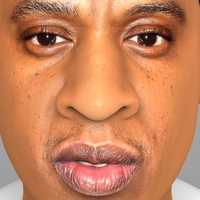 Jay-Z bust ready for full color 3D printing - Thumbnail 11