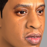 Jay-Z bust ready for full color 3D printing - Thumbnail 12