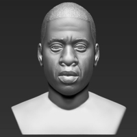 Jay-Z bust ready for full color 3D printing - Thumbnail 16