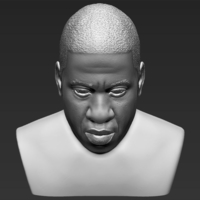 Jay-Z bust ready for full color 3D printing - Thumbnail 21